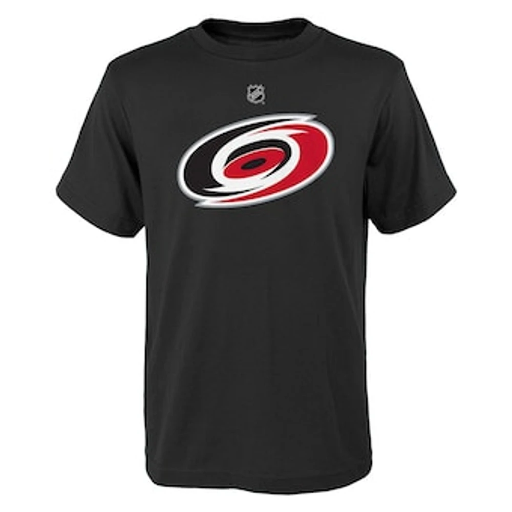 Youth Black Carolina Hurricanes Primary Logo T-Shirt