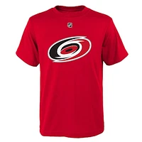 Youth Red Carolina Hurricanes Primary Logo T-Shirt