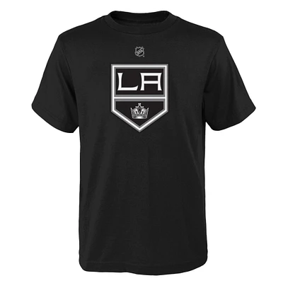 Youth Black Los Angeles Kings Primary Logo T-Shirt