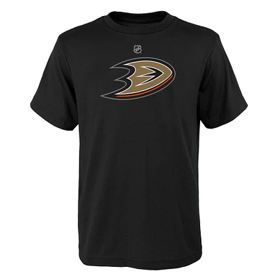 Youth Black Anaheim Ducks Primary Logo T-Shirt