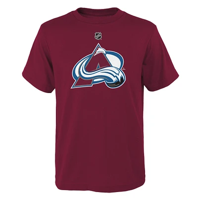 Youth Burgundy Colorado Avalanche Primary Logo T-Shirt