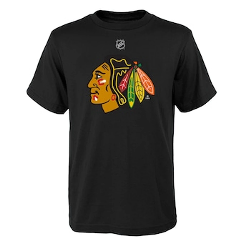 Youth Black Chicago Blackhawks Primary Logo T-Shirt