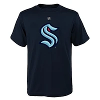 Youth Deep Sea Blue Seattle Kraken Primary Logo T-Shirt