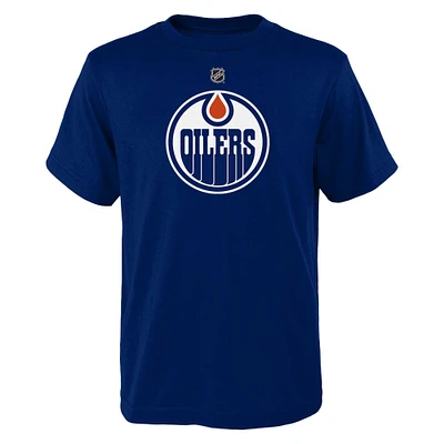 Youth Royal Edmonton Oilers Primary Logo T-Shirt