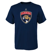 Youth Navy Florida Panthers Primary Logo T-Shirt