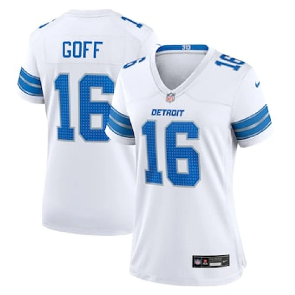 Women's Nike Jared Goff White Detroit Lions Game Jersey