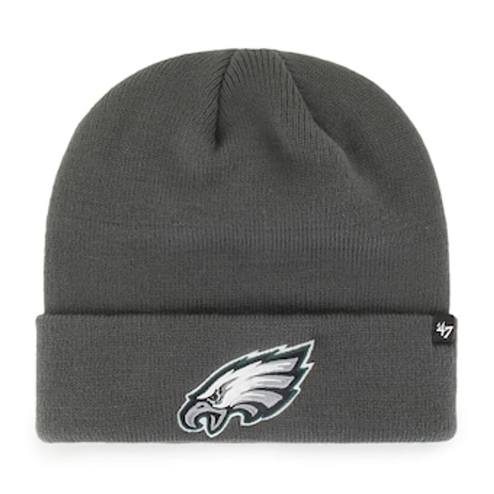 Men's '47 Charcoal Philadelphia Eagles Secondary Logo Cuffed Beanie