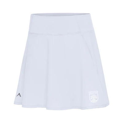 Women's Antigua  White Austin FC Logo Chip Skort