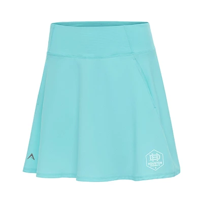 Women's Antigua  Powder Blue Houston Dynamo FC White Logo Chip Skort