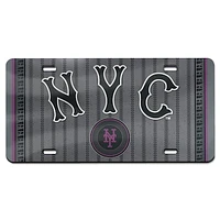 WinCraft New York Mets 2024 City Connect Laser Cut Acrylic License Plate