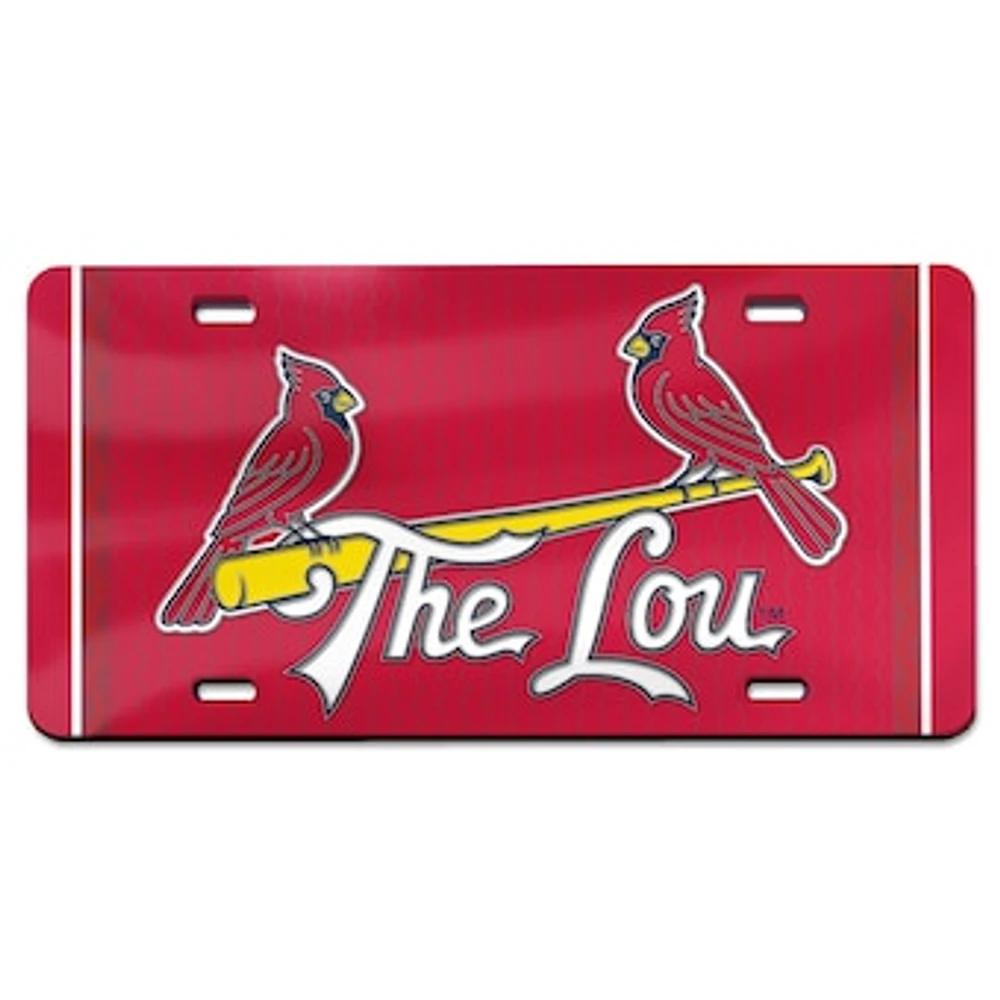 WinCraft St. Louis Cardinals 2024 City Connect Laser Cut Acrylic License Plate