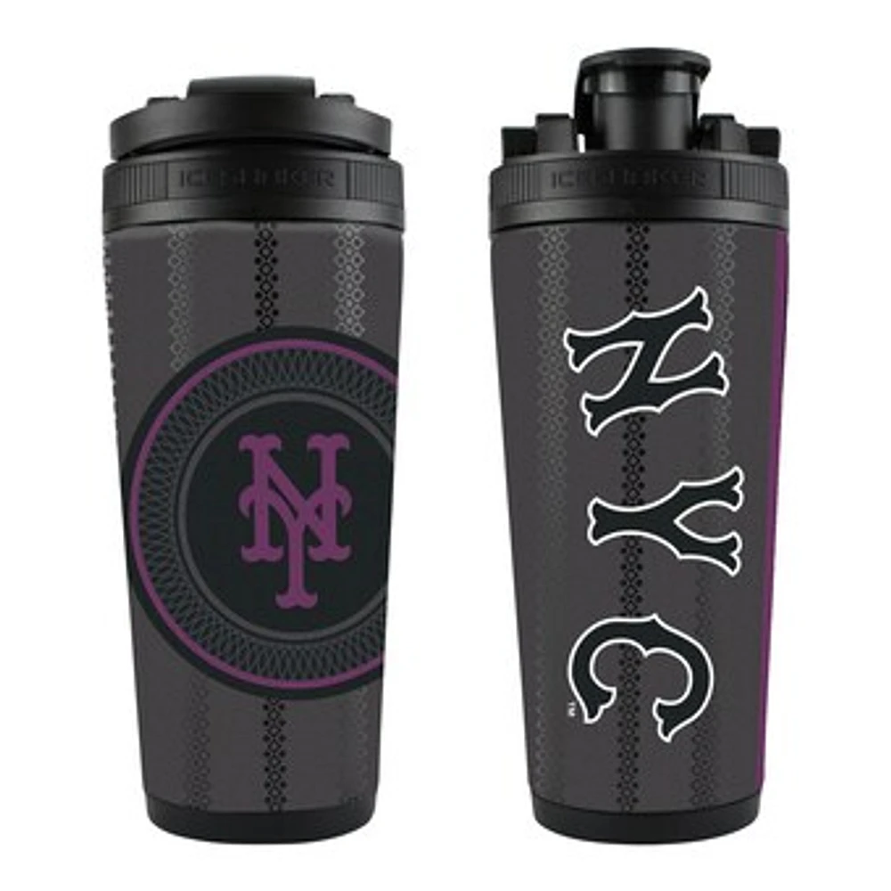 WinCraft New York Mets 2024 City Connect 26oz. 4D Stainless Steel Ice Shaker Bottle