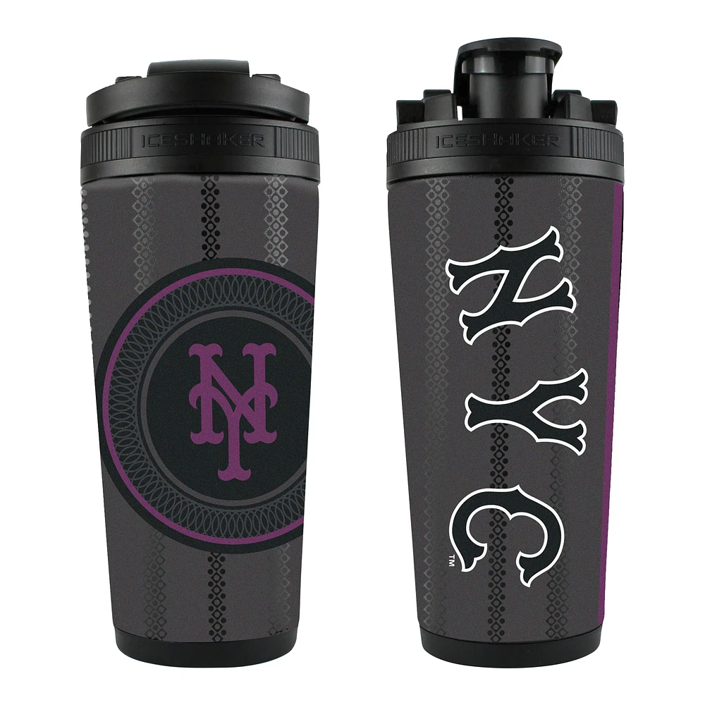 WinCraft New York Mets 2024 City Connect 26oz. 4D Stainless Steel Ice Shaker Bottle