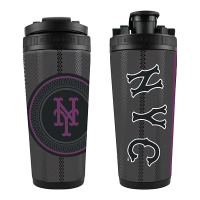 WinCraft New York Mets 2024 City Connect 26oz. 4D Stainless Steel Ice Shaker Bottle