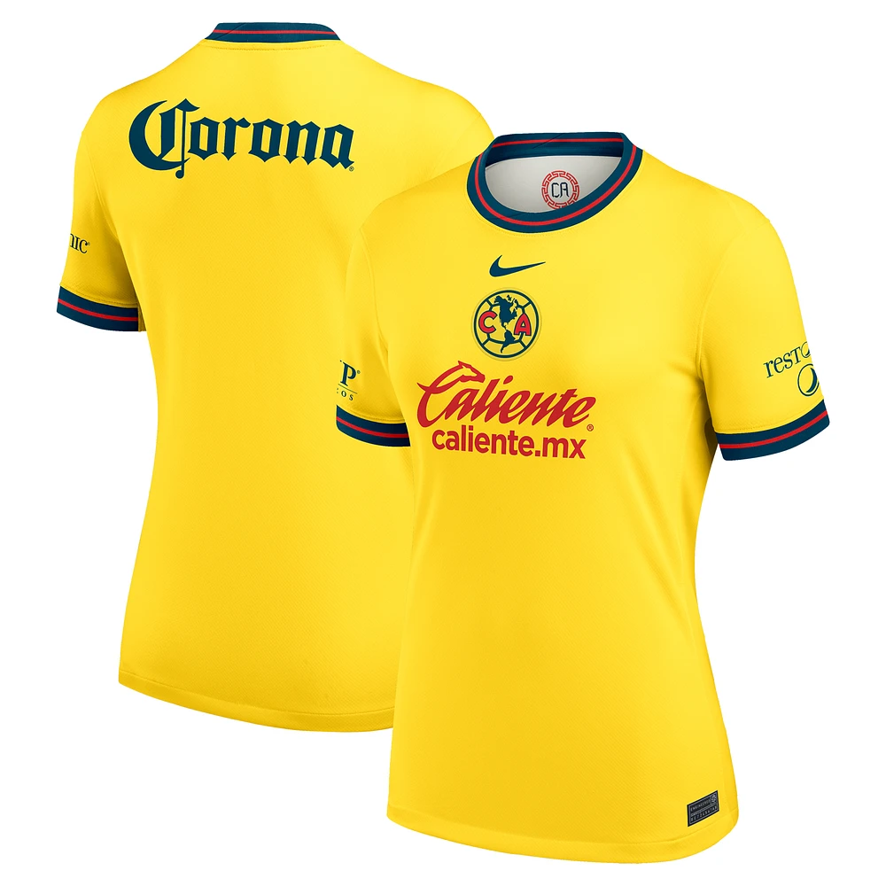 Women's Nike Yellow Club America 2024/25 Home Replica Jersey