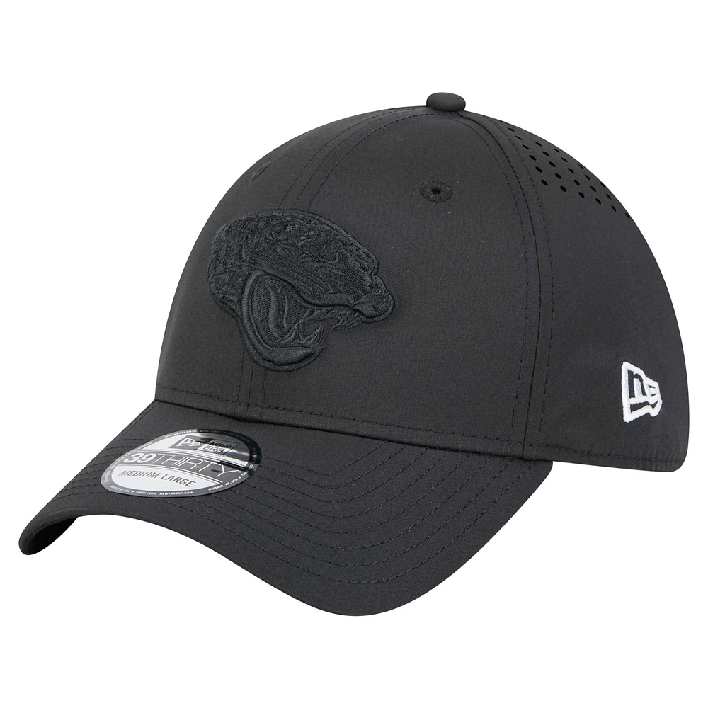 Men's New Era Black Jacksonville Jaguars Hydro 39THIRTY Flex Hat