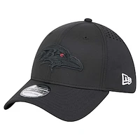 Men's New Era Black Baltimore Ravens Hydro 39THIRTY Flex Hat