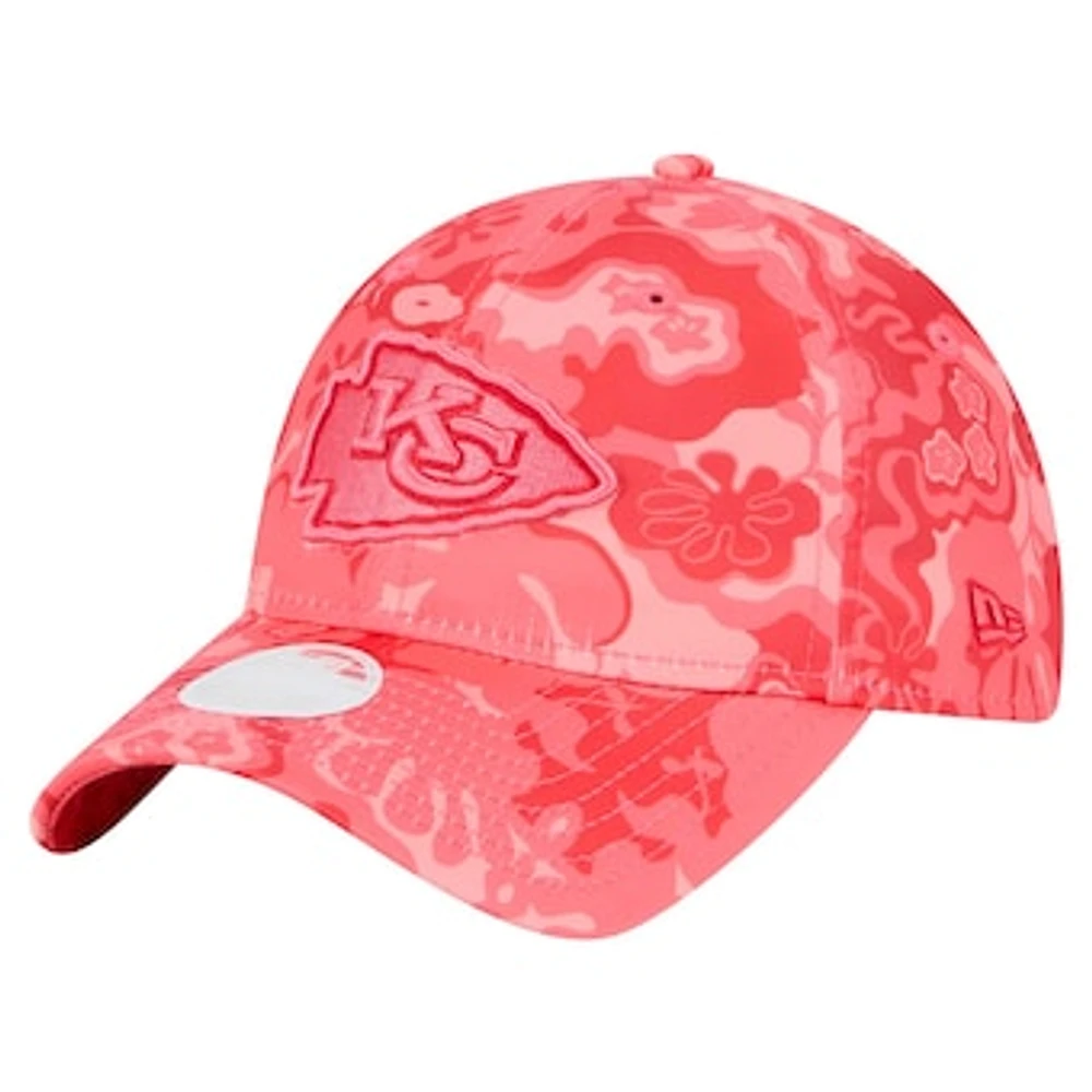 Women's New Era Red Kansas City Chiefs Trippy 9TWENTY Adjustable Hat