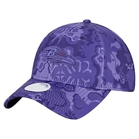 Women's New Era Purple Baltimore Ravens Trippy 9TWENTY Adjustable Hat