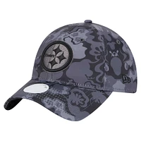 Women's New Era Black Pittsburgh Steelers Trippy 9TWENTY Adjustable Hat