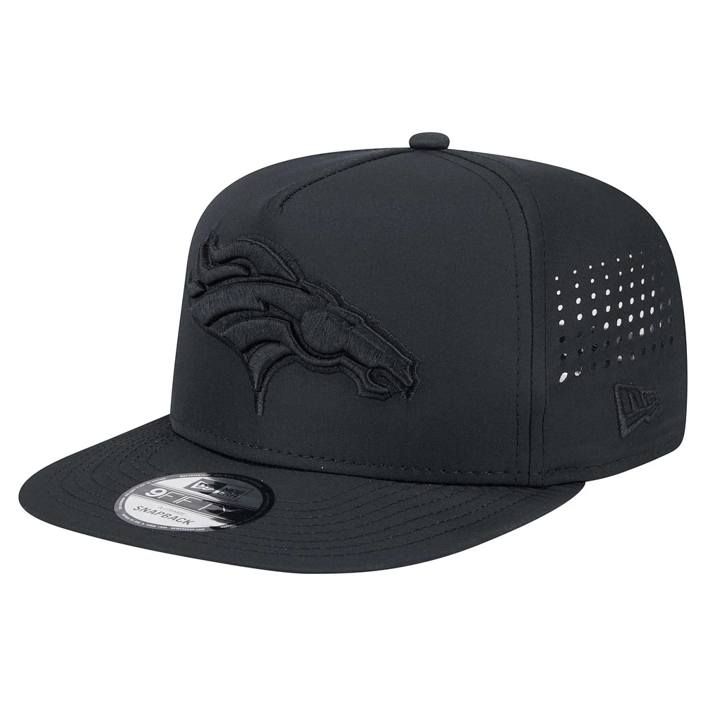 Men's New Era Black Denver Broncos Hydro A-Frame 9FIFTY Snapback Hat