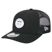 Men's New Era Black New York Jets Mojo Dojo Trucker 9SEVENTY Stretch-Snap Hat