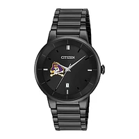 Men's Citizen Watch ECU Pirates Black Dial Stainless Steel Watch
