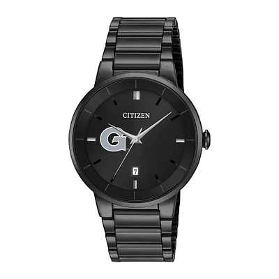 Men's Citizen Watch Georgetown Hoyas Black Dial Stainless Steel Watch