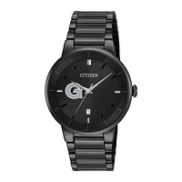 Men's Citizen Watch Georgetown Hoyas Black Dial Stainless Steel Watch