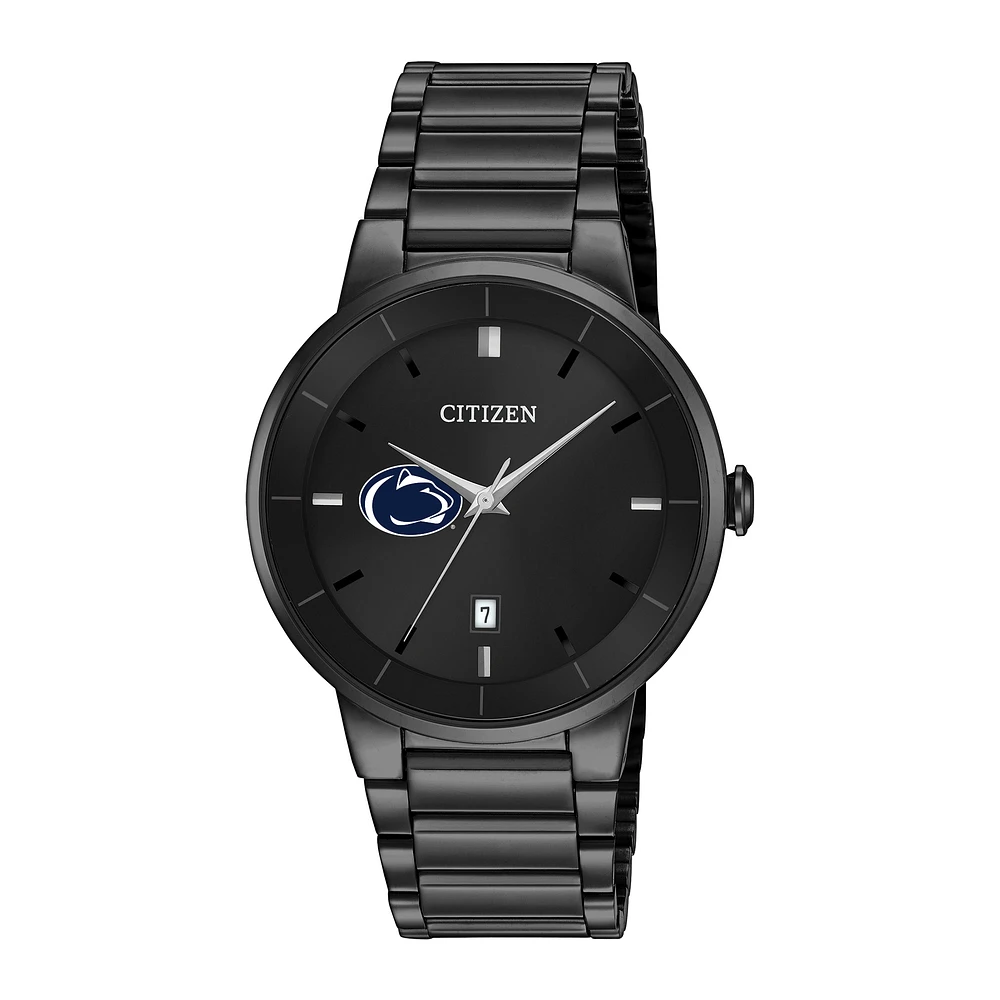 Men's Citizen Watch Penn State Nittany Lions Black Dial Stainless Steel Watch