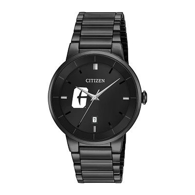 Men's Citizen Watch Charlotte 49ers Black Dial Stainless Steel Watch