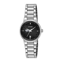 Women's Citizen Watch Silver New Hampshire Wildcats Black Dial Stainless Steel Watch