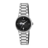 Women's Citizen Watch Silver New Hampshire Wildcats Black Dial Stainless Steel Watch