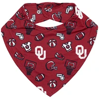 ZooZatz Crimson Oklahoma Sooners All Over Print Baby Bib