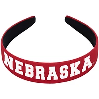 ZooZatz Scarlet Nebraska Huskers Hard Headband