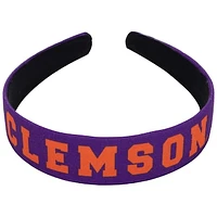 ZooZatz Purple Clemson Tigers Hard Headband