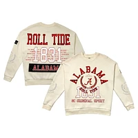 Women's Gameday Couture Cream Alabama Crimson Tide Slay Pullover Sweatshirt