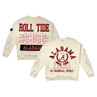 Women's Gameday Couture Cream Alabama Crimson Tide Slay Pullover Sweatshirt