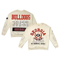 Women's Gameday Couture Cream Georgia Bulldogs Slay Pullover Sweatshirt