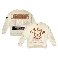 Women's Gameday Couture Cream Texas Longhorns Slay Pullover Sweatshirt