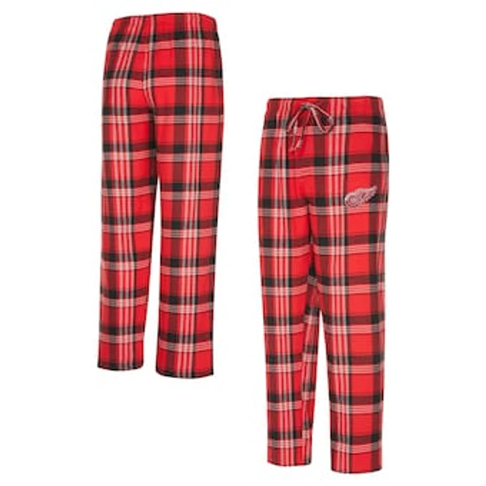 Men's Concepts Sport Red/Black Detroit Red Wings Region Flannel Sleep Pants