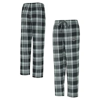 Men's Concepts Sport Black/Gray Los Angeles Kings Region Flannel Sleep Pants