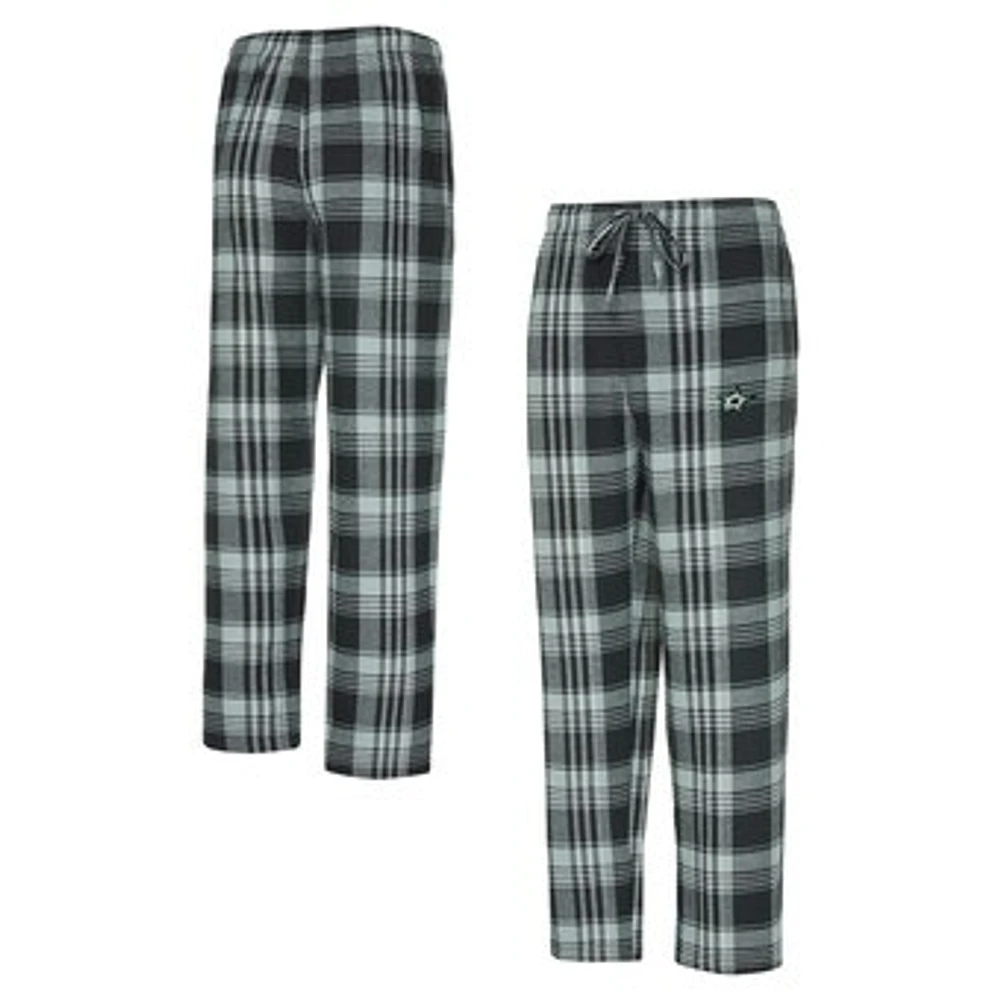 Men's Concepts Sport Black/Gray Dallas Stars Region Flannel Sleep Pants