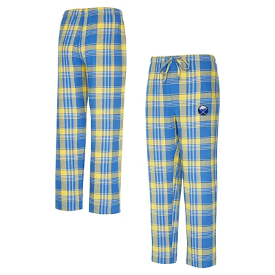 Men's Concepts Sport Royal/Gold Buffalo Sabres Region Flannel Sleep Pants