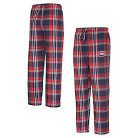 Men's Concepts Sport Red/Navy Montreal Canadiens Region Flannel Sleep Pants