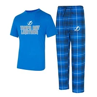 Men's Concepts Sport Tampa Bay Lightning Vector T-Shirt & Pants Sleep Set