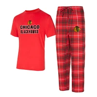 Men's Concepts Sport Chicago Blackhawks Vector T-Shirt & Pants Sleep Set