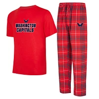 Men's Concepts Sport Washington Capitals Vector T-Shirt & Pants Sleep Set