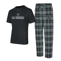 Men's Concepts Sport Los Angeles Kings Vector T-Shirt & Pants Sleep Set