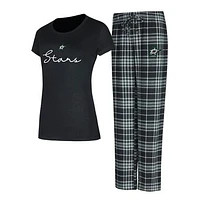 Women's Concepts Sport Dallas Stars Vector T-Shirt & Pants Sleep Set